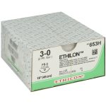 Ethilon schwarz monofil FS2 - 19 mm - 3/0 - 45 cm